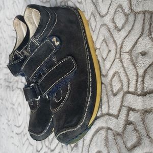 Navy Naturino suede sneaker shoes toddler 28